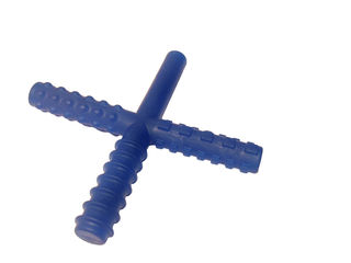 Chew Stixx® - Multi-Textured Cross - RED